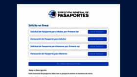 What Solicitudweb.pasaportes.gob.do website looked like in 2020 (5 years ago)
