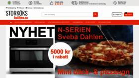 What Storkoksbutiken.se website looked like in 2020 (3 years ago)