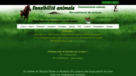 What Sensibilite-animale.com website looked like in 2020 (3 years ago)