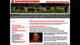 What Scootertouren.de website looked like in 2020 (3 years ago)