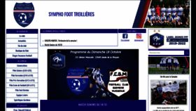 What Symphofoot-treillieres.fr website looked like in 2020 (3 years ago)