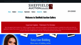 What Sheffieldauctiongallery.com website looked like in 2020 (3 years ago)