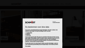 What Schmidt-koekken.dk website looked like in 2020 (3 years ago)