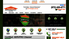What Servproflowermound.com website looked like in 2020 (3 years ago)