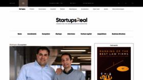 What Startupsreal.com website looked like in 2020 (3 years ago)