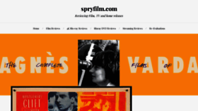 What Spryfilm.com website looked like in 2020 (3 years ago)