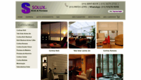 What Soluxpersianas.com.br website looked like in 2020 (3 years ago)