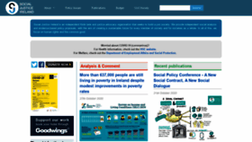 What Socialjustice.ie website looked like in 2020 (3 years ago)