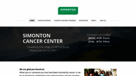 What Simontoncenter.com website looked like in 2020 (3 years ago)