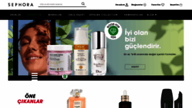 What Sephora.com.tr website looked like in 2020 (3 years ago)