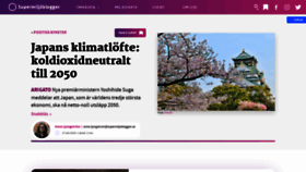 What Supermiljobloggen.se website looked like in 2020 (3 years ago)