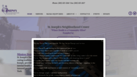 What Sjncenter.org website looked like in 2020 (3 years ago)