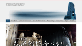 What Shotokan-kyokai.de website looked like in 2020 (3 years ago)