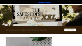 What Safeshopsawards.be website looked like in 2020 (3 years ago)