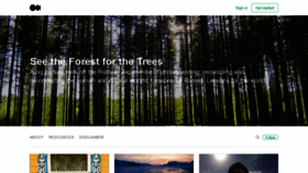 What Seeforestfortrees.com website looked like in 2020 (3 years ago)