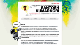 What Santoshkori.com website looked like in 2020 (3 years ago)