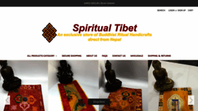 What Spiritualtibet.com website looked like in 2020 (3 years ago)