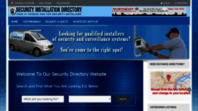What Securityinstallationdirectory.com website looked like in 2020 (3 years ago)