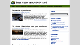 What Snelgeldverdienentips.nl website looked like in 2020 (3 years ago)