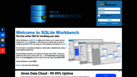 What Sqlite-workbench.com website looked like in 2020 (3 years ago)