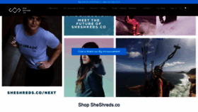 What Sheshreds.co website looked like in 2020 (3 years ago)