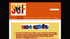 What Scfpickleballclub.com website looked like in 2020 (3 years ago)
