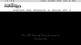 What Shopmaharajas.com website looked like in 2020 (3 years ago)