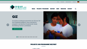 What Sequa.de website looked like in 2020 (5 years ago)