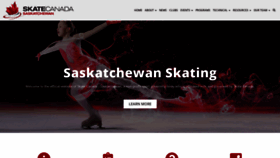 What Skatecanadasaskatchewan.com website looked like in 2020 (3 years ago)