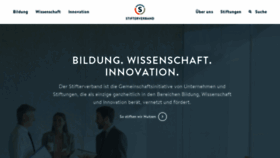 What Stifterverband.de website looked like in 2020 (3 years ago)