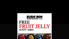 What Sushibon.com website looked like in 2020 (3 years ago)