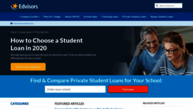 What Studentloannetwork.com website looked like in 2020 (3 years ago)