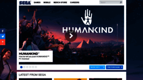 What Sega.co.uk website looked like in 2020 (4 years ago)