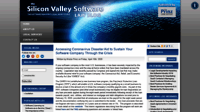 What Siliconvalleysoftwarelaw.com website looked like in 2020 (3 years ago)