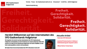 What Spd-stadtverband-hofgeismar.de website looked like in 2020 (3 years ago)