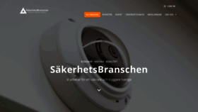 What Sakerhetsbranschen.se website looked like in 2020 (3 years ago)