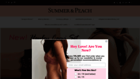 What Summerandpeach.com website looked like in 2020 (3 years ago)