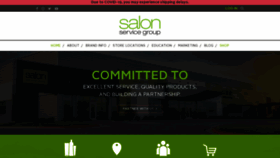 What Salonservicegroup.com website looked like in 2020 (3 years ago)