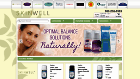 What Skinwell.com website looked like in 2020 (3 years ago)