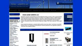 What Solar-elektro.cz website looked like in 2020 (3 years ago)