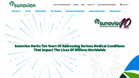 What Sunovion.com website looked like in 2020 (4 years ago)