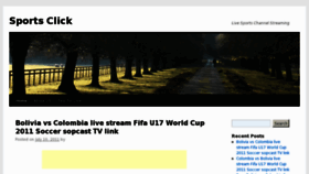 What Sportsclick.info website looked like in 2011 (15 years ago)