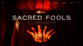 What Sacredfools.org website looked like in 2020 (3 years ago)