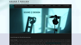 What Sound2design.com website looked like in 2020 (3 years ago)