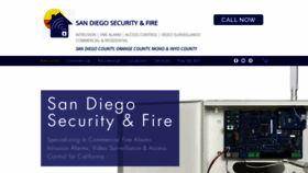 What Sandiegosecurityandfire.com website looked like in 2020 (3 years ago)