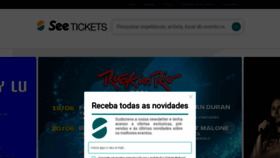 What Seetickets.pt website looked like in 2020 (3 years ago)