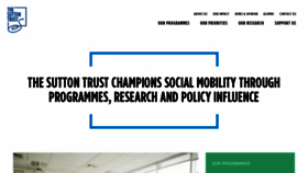 What Suttontrust.com website looked like in 2020 (3 years ago)
