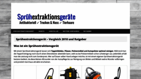 What Spruehextraktionsgeraete.de website looked like in 2020 (3 years ago)