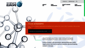 What Scienceeurope.org website looked like in 2020 (3 years ago)