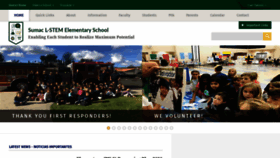 What Sumacelementary.org website looked like in 2020 (3 years ago)